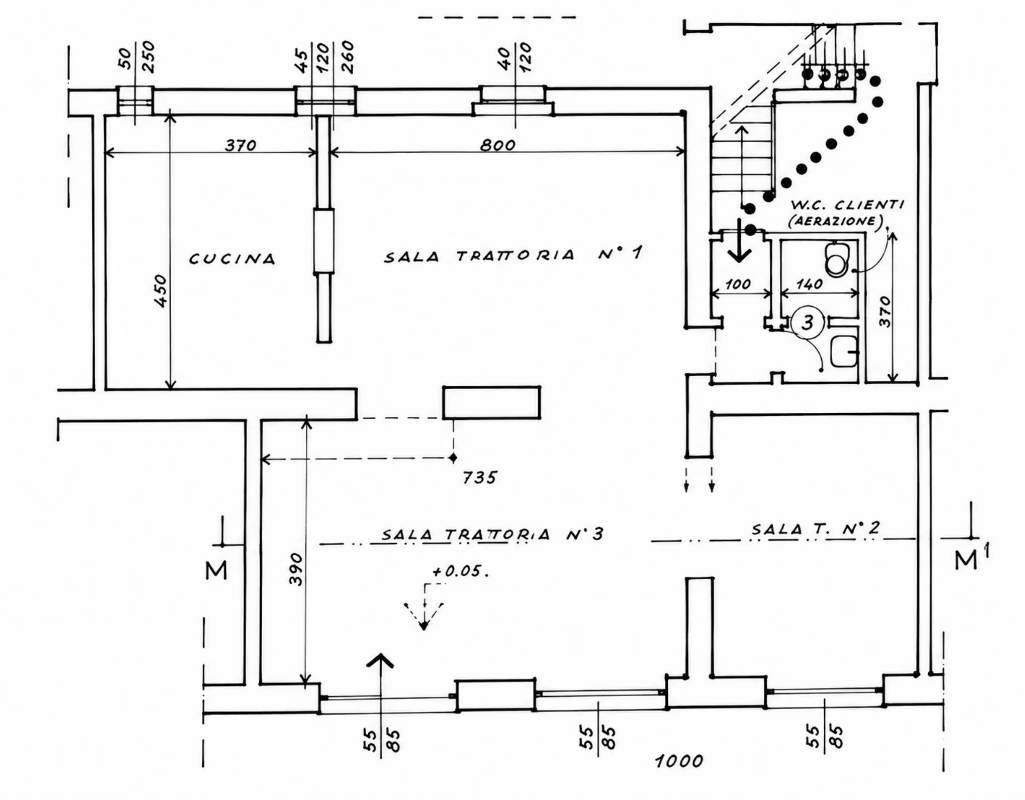 Floor plan 1 — Elegant restaurant with terrace in the Savona–Tortona district