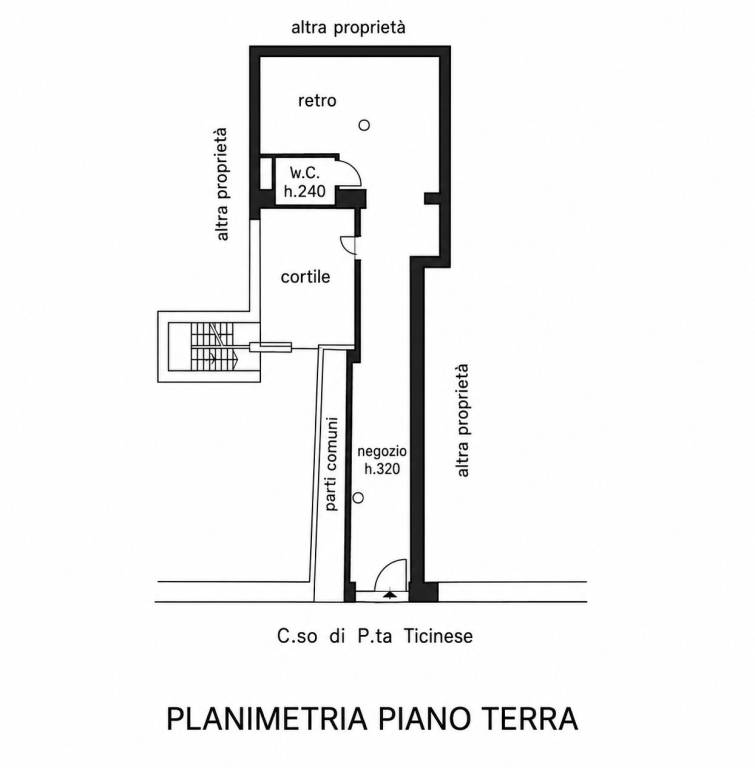 Plano 1 — Local con escaparate en Corso di Porta Ticinese